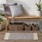 DII® Gray Variegated Border Hand-Loomed Rug, 2ft. x 3ft.